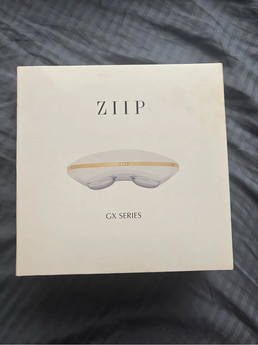ZIIP GX Series Eye Massager in White and Gold